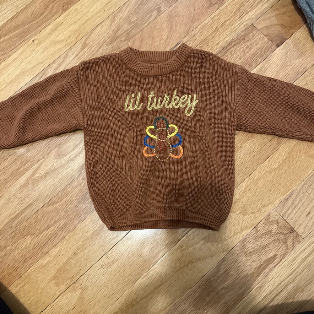 Turkey sweater size 2T